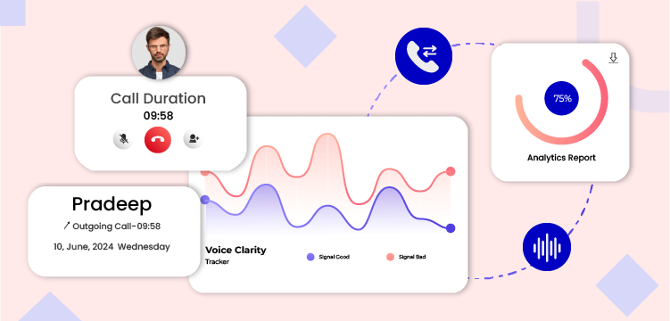 Analytic Dashboard for voice calling software services
